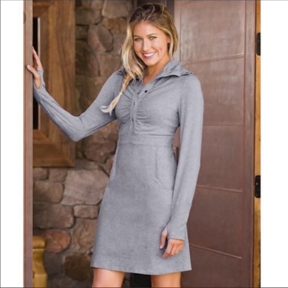 Athleta Cozy Up Popover Tunic Dress